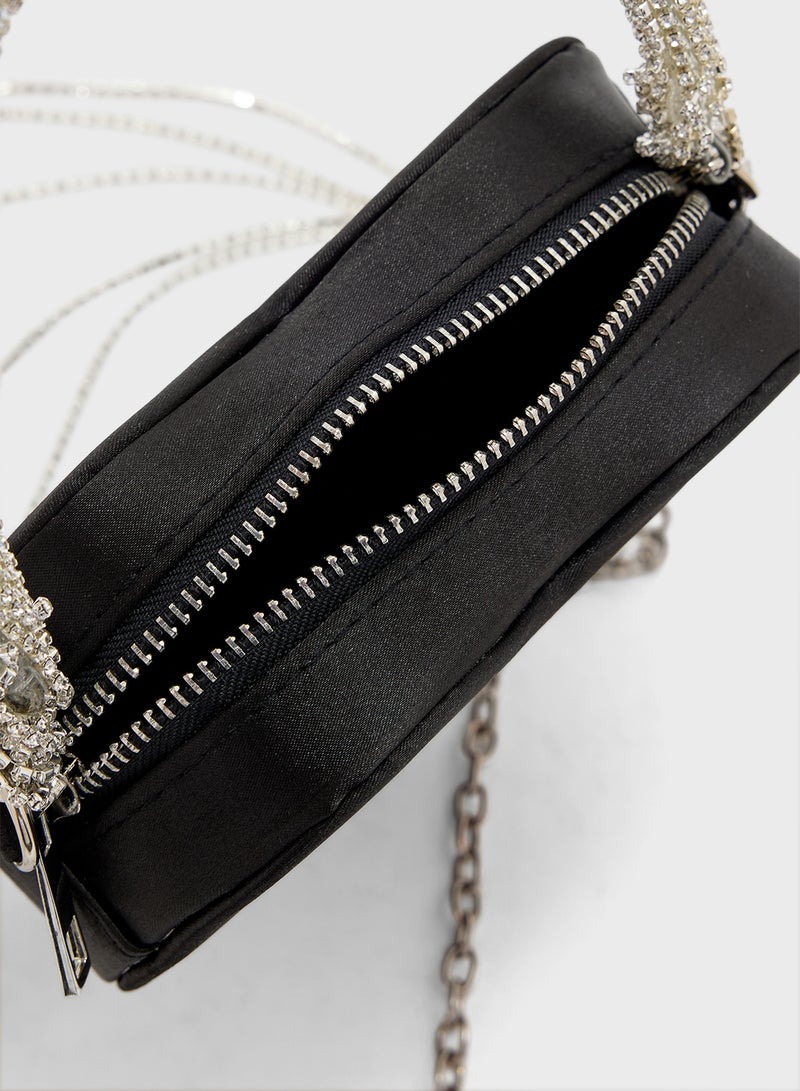 Ginger Heart Diamante Clutch Bag  - Image 5