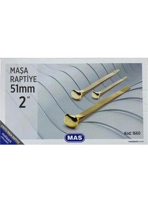 MAS 1660 Multipack Tongs Fastener - 51 mm - 4 x 30 Pieces 