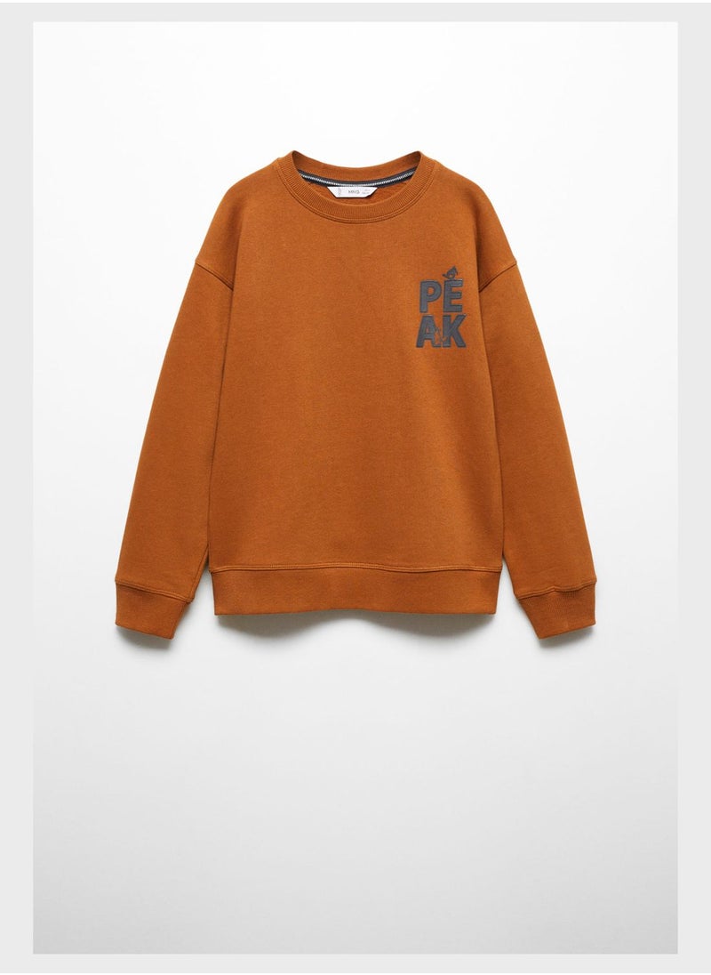 MANGO - Kids Embroidered Sweatshirt - Image 1