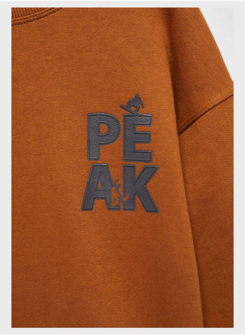 MANGO - Kids Embroidered Sweatshirt - Image 1