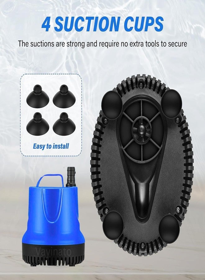 VAYINATO® 40 WATTS | 2000L/Hr | Lifts Upto 2.0M (Blue) Submersible Bottom Suction Water Pump with 2-Nozzles, Perfect for Fish Tank, Pond, Aquarium, Hydroponics and Water Fountains - Image 3