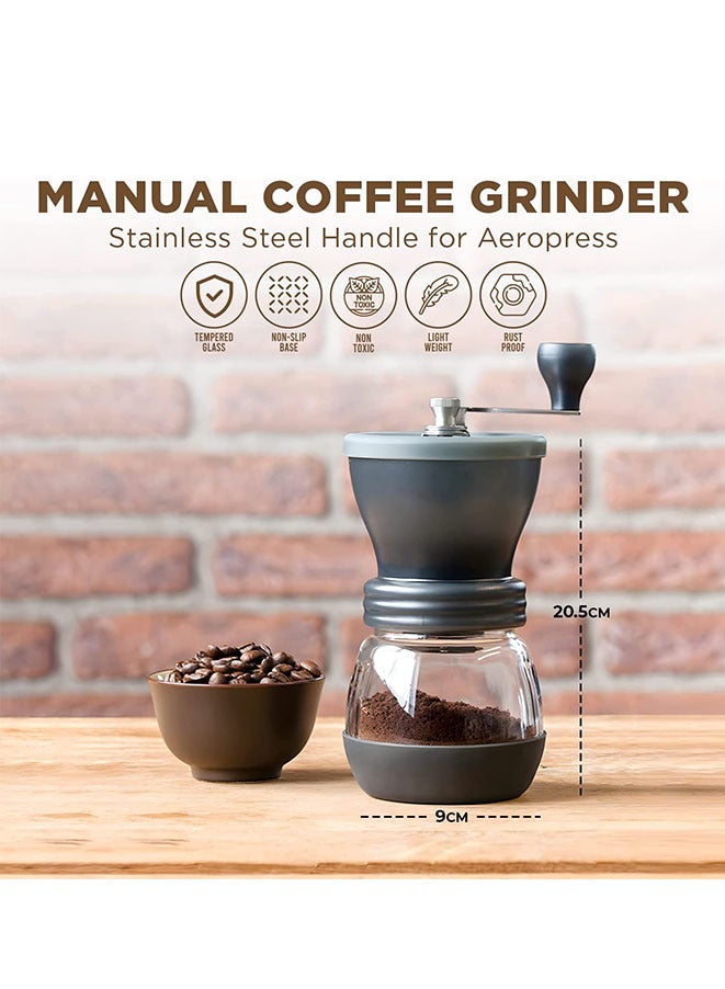 Manual Coffee Bean Grinder Kit With Ergonomic Handle - Image 2