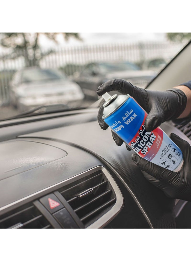 Safi WAX SAFI WAX Multipurpose Silicone Spray - Moisturizes, Protects & Restores Elasticity for Rubber, Leather & Plastic Parts - 400ml  - Image 4