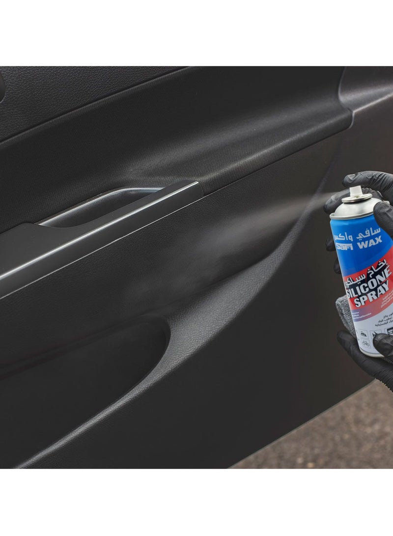 Safi WAX SAFI WAX Multipurpose Silicone Spray - Moisturizes, Protects & Restores Elasticity for Rubber, Leather & Plastic Parts - 400ml  - Image 5