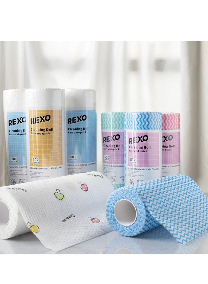 ركسو مناشف رول فاخرة لغسيل وتجفيف الأطباق – أبيض – قابلة لإعادة الاستخدام – 7عبوات - Image 4