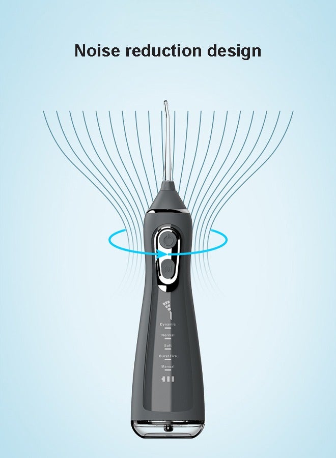 KLNAMAEAAN USB Rechargeable Ultimate Handheld Tooth Beautifier & Calculus Removal Water Flosser with 4 Nozzles - Image 3
