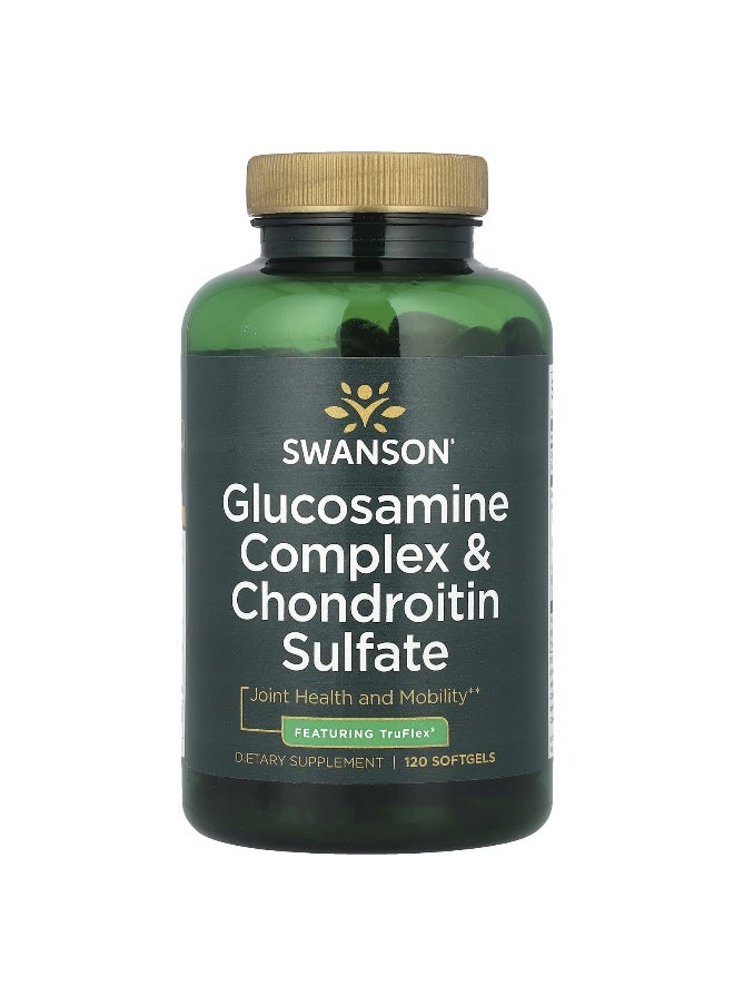 SWANSON Swanson, Glucosamine Complex & Chondroitin Sulfate, 120 Softgels  - Image 1