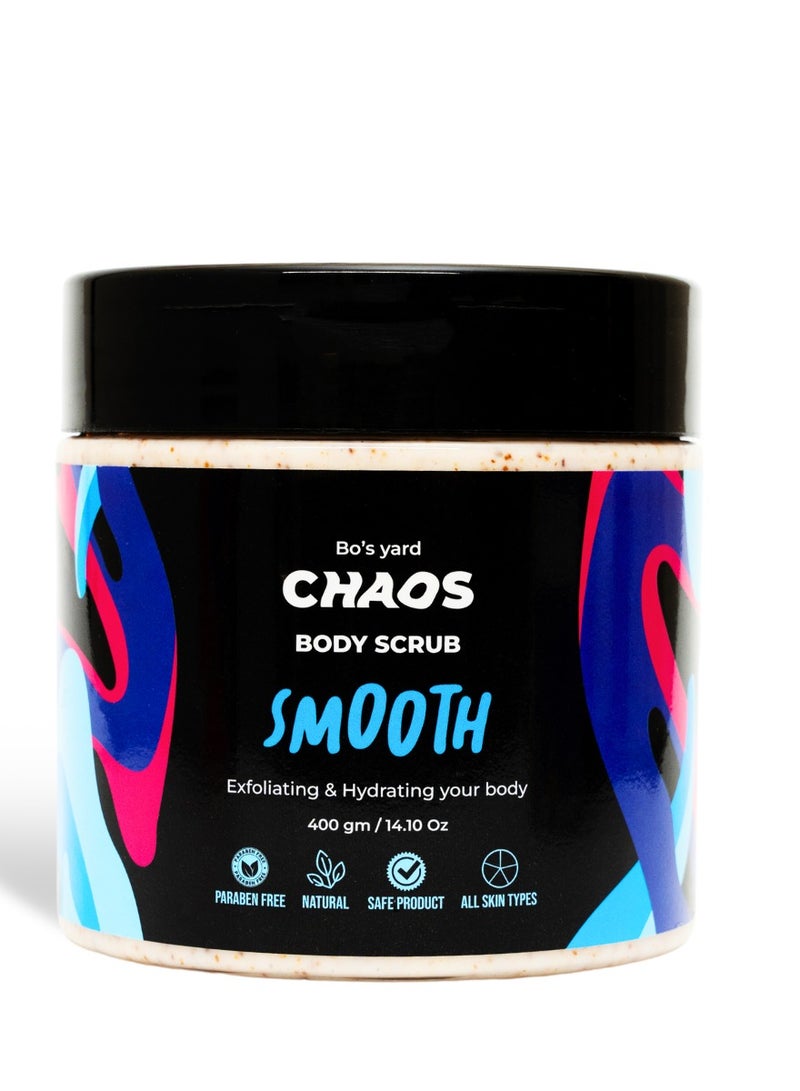 Chaos Smooth Body Scrub - Refreshing Clean Scent, 400g