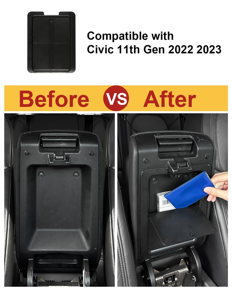 BreTrewri Center Console Organizer for Honda Civic Lx Sedan 2022 2023 2024 2025 Car Accessories,2022-2025 Civic 11th gen Interior Accessories Civic Sport EX Accessories - Image 3