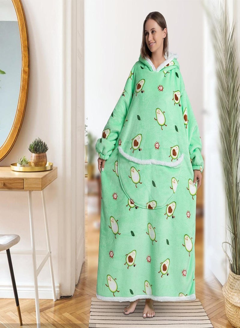 GGOOT Hoodie Blanket - Wearable Blanket Hoodie Oversized Sweatshirt | Oversized Blanket Hoodie with Giant Pocket, Comfortable Blanket Sweatshirt for Adults Women Men  - Image 2