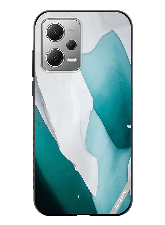VR CREATIVE Protective Case Cover For Xiaomi Redmi Note 12 Green Flow Design Multicolour - Image 1