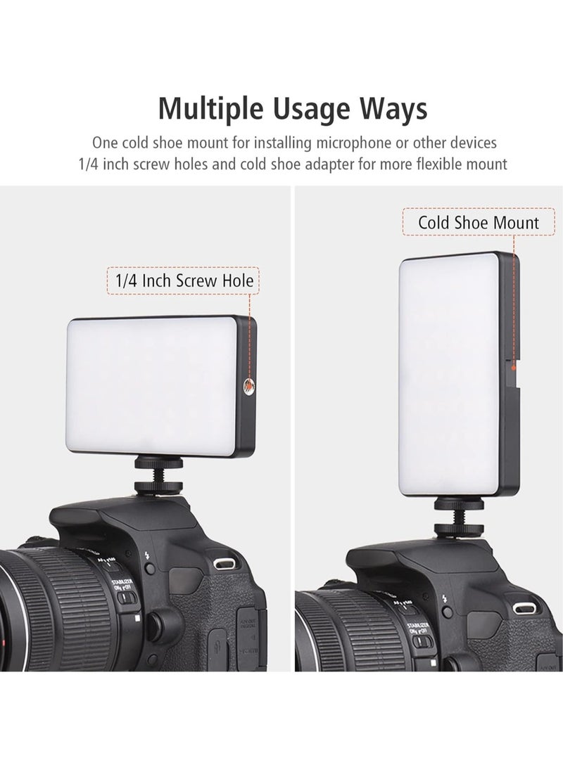 Excefore W140RGB Portable Video Light, Dimmable Rechargeable Photography Fill Light, High Brightness High CRI LED Camera Light For Vlog Live Streaming Video Conference, (1pc, W140RGB Single Light) - Image 2