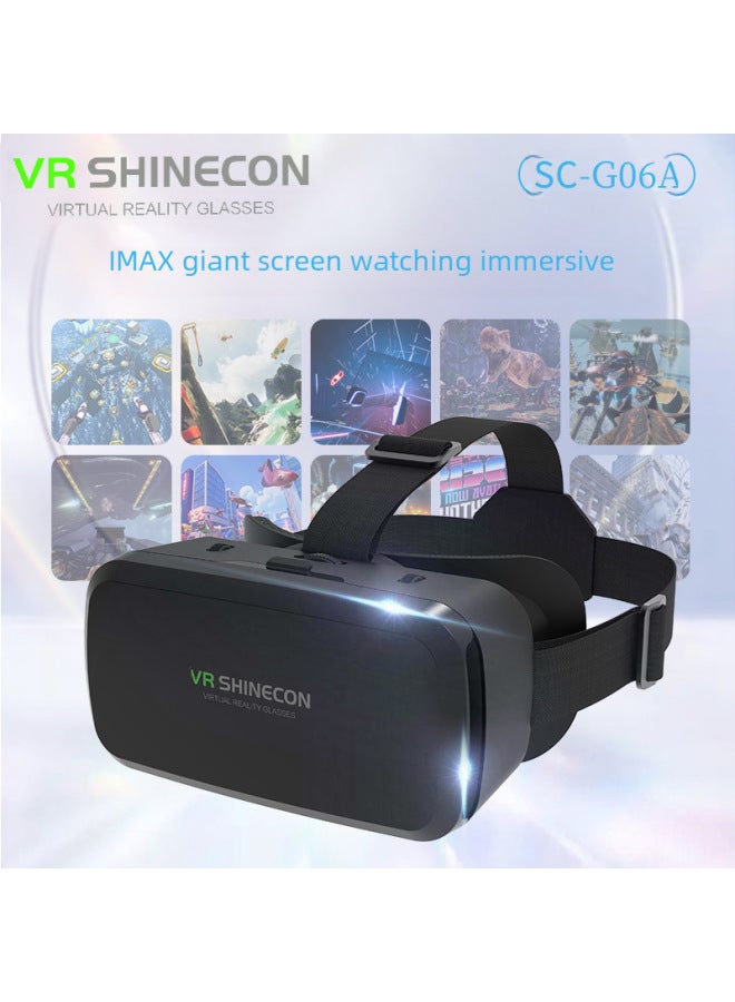 Changhen G06a Mobile Vr Glasses 3d Virtual Reality Headset Gaming Glasses Handle Digital Gift Vr Headphones-Color:G06A - Image 3