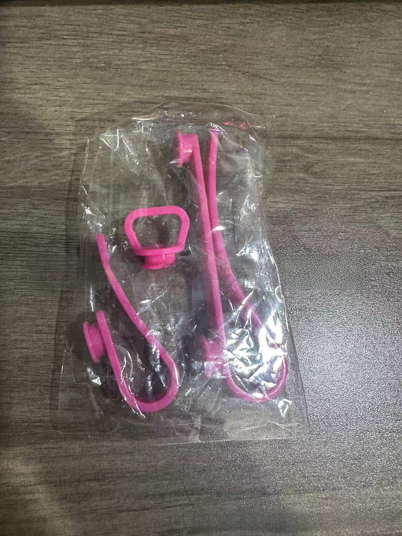 Beach EVA Bogg Bag Hook Clips Keychain Accessories Rose Red - Image 1