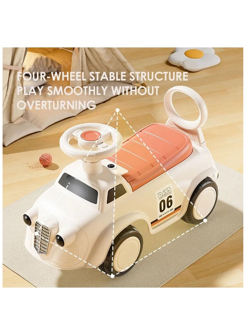 Soofam Baby Balance Bike,Ride on Car Trikes for Kids,Toddler Bike Walker Baby Ride on Car with Music & light &Storage Basket,Safety Against Rollover,for 0-36 Months - Image 3