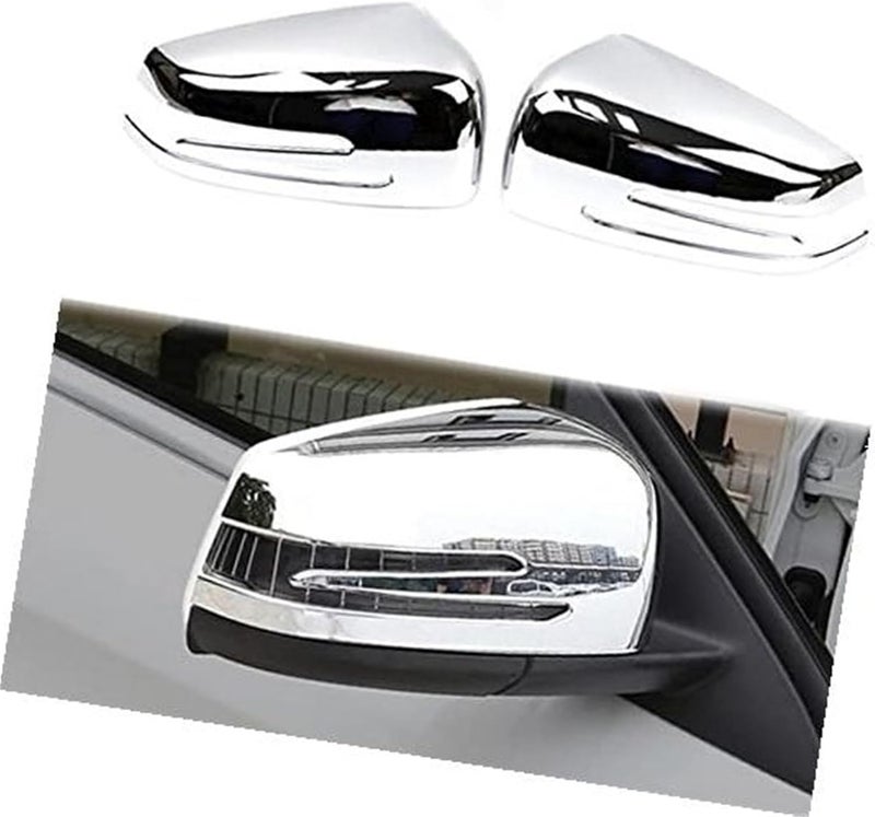 DEMULAX Chrome Rearview Side Mirror Covers