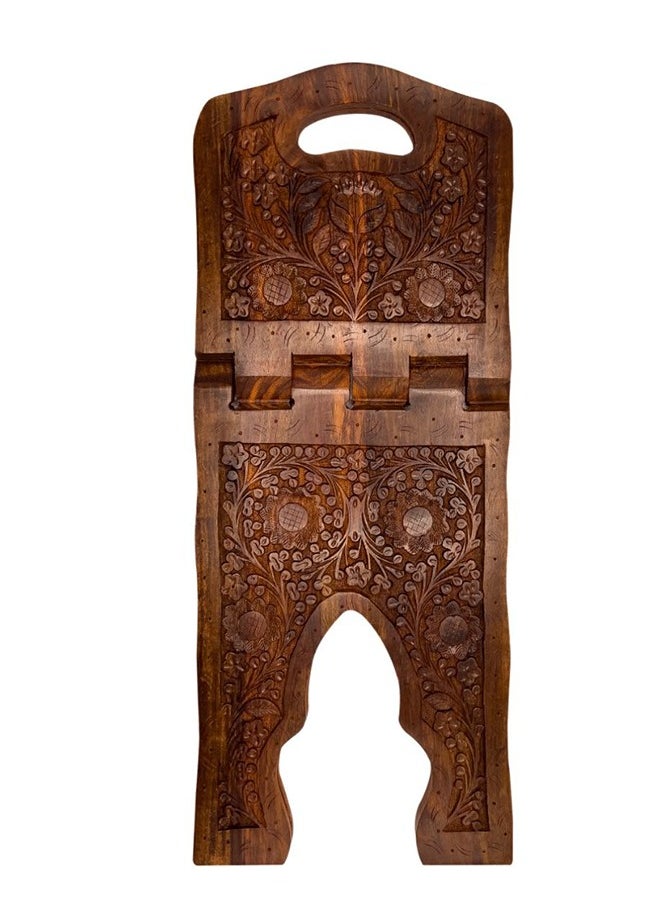 Generic Large Wooden Rehal – Quran Stand & Book Holder | 6kg Handcrafted Islamic Book Rest for Prayer and Reading  - Image 1