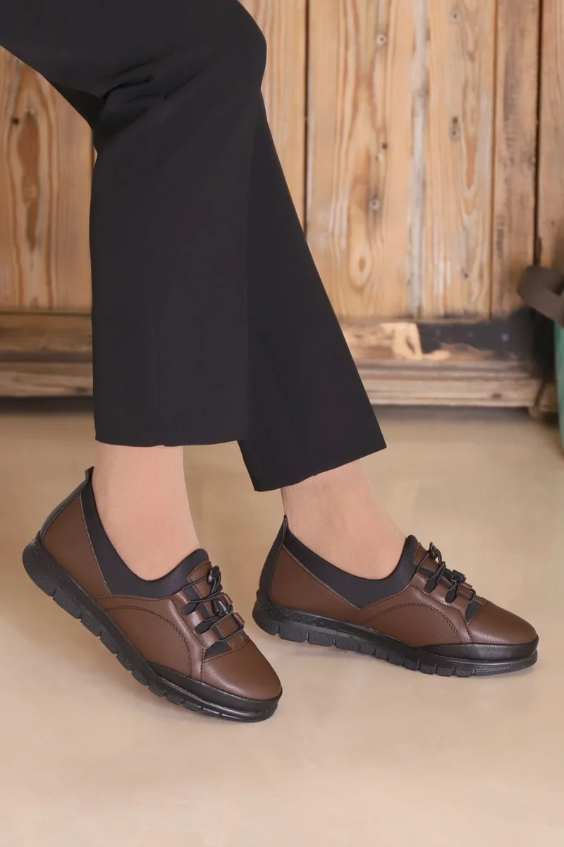 Kaptan Junior Captain Junior Women's Black Classic Shoes Orthopedic Mother Shoes Mother Ballerina Shoes Mother Women's Daily Shoes Zslnk 505