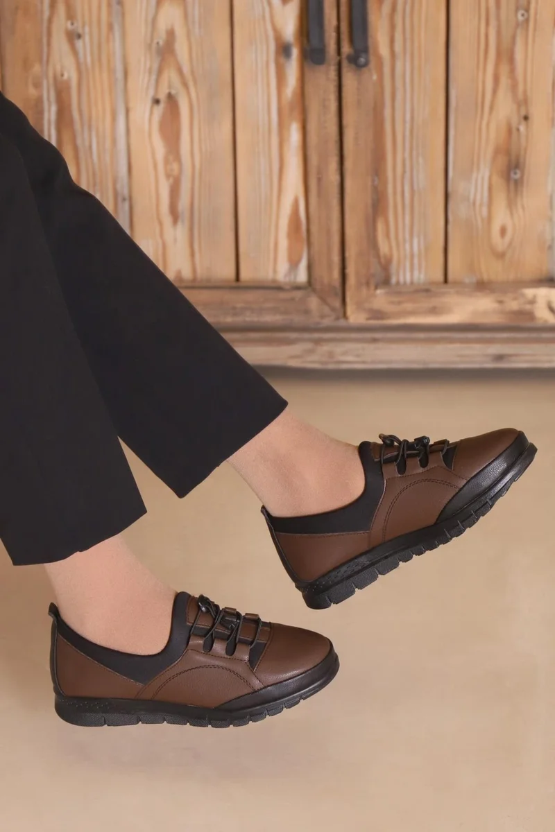 Kaptan Junior Captain Junior Women's Black Classic Shoes Orthopedic Mother Shoes Mother Ballerina Shoes Mother Women's Daily Shoes Zslnk 505