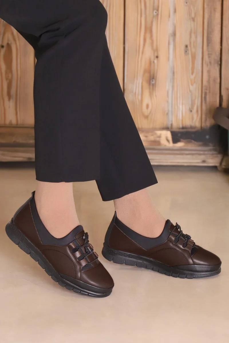 Kaptan Junior Captain Junior Women's Black Classic Shoes Orthopedic Mother Shoes Mother Ballerina Shoes Mother Women's Daily Shoes Zslnk 505
