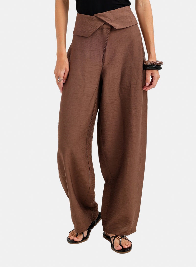 Carina Fold-Over Waist Pants - Image 1