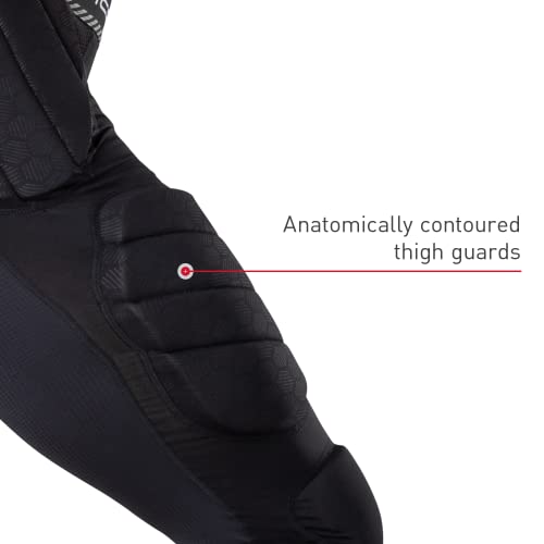 Mcdavid Mens Football Integrated 7 Pad ¾ Compression Tights, Protection for HIPS, Thighs, Tailbone & Knees, Adult - Image 5