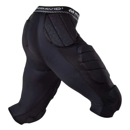 Mcdavid Mens Football Integrated 7 Pad ¾ Compression Tights, Protection for HIPS, Thighs, Tailbone & Knees, Adult - Image 3