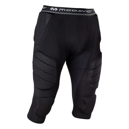 Mcdavid Mens Football Integrated 7 Pad ¾ Compression Tights, Protection for HIPS, Thighs, Tailbone & Knees, Adult - Image 1