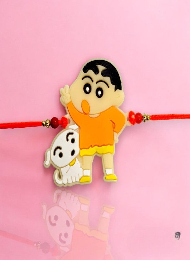 Elleva Shinchan Rakhi for Brother Kids Boy Cartoon Rakhi Rakshabandhan Combo Set of 2 - Image 4