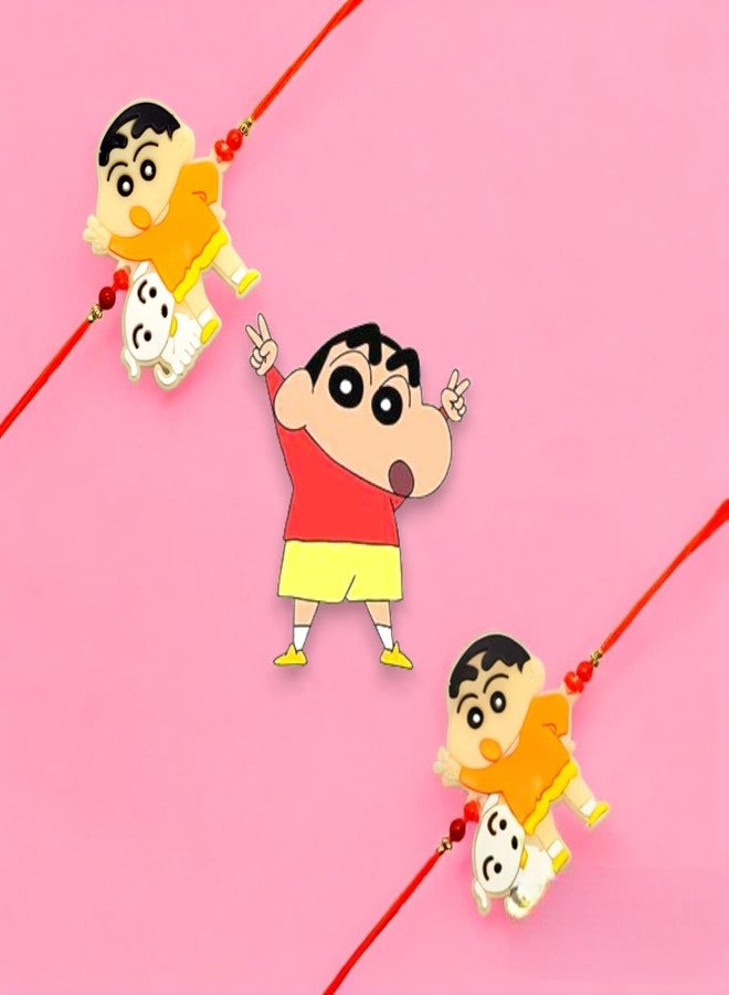 Elleva Shinchan Rakhi for Brother Kids Boy Cartoon Rakhi Rakshabandhan Combo Set of 2 - Image 5