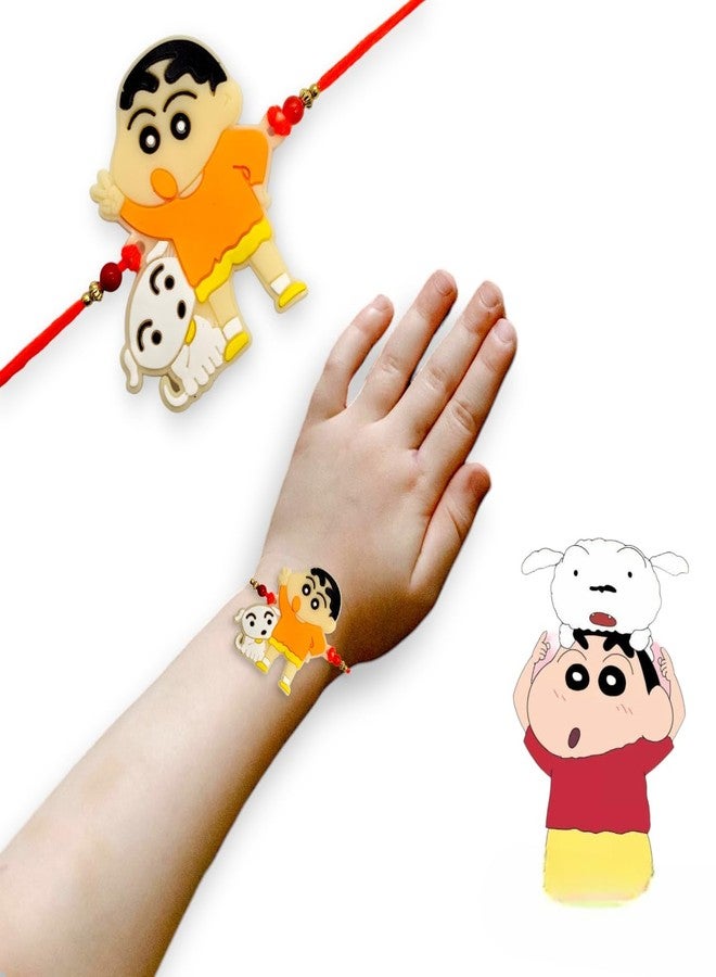 Elleva Shinchan Rakhi for Brother Kids Boy Cartoon Rakhi Rakshabandhan Combo Set of 2 - Image 2