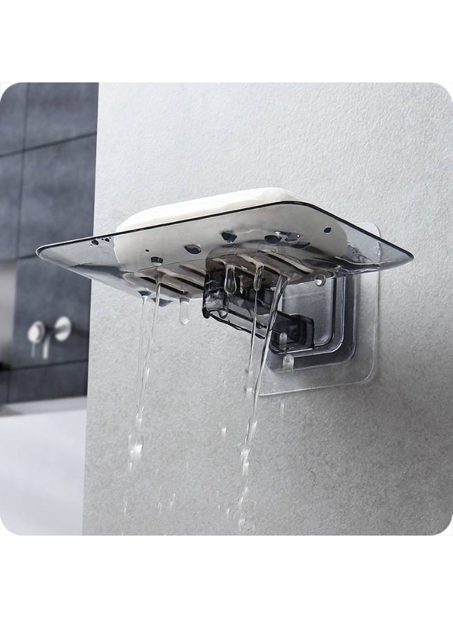 Soap Dish Soap Holder for Shower hower Bar Soap Holder Wall-Mounted Self-Draining Soap Tray Soap Container for Bathroom,Tub,Kitchen Sink - Image 2