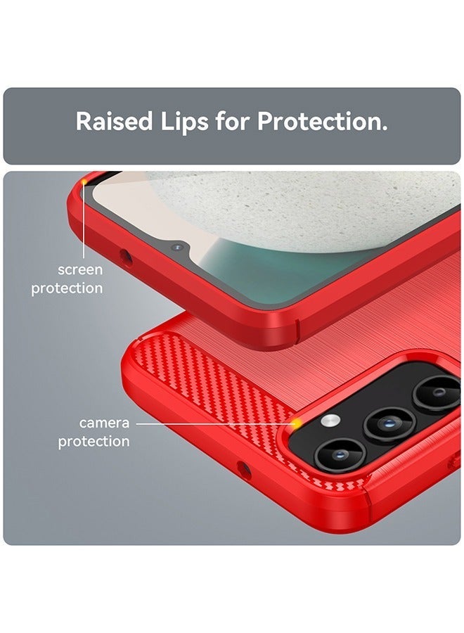 X-level Samsung Galaxy A05s 4G Case Cover with Soft TPU Carbon Fiber Texture Anti-Scratch Shockproof Slim Anti-Drop Bumper Back Cover Comfortable Touch feel shell Phone Accessory for Galaxy A05s - Image 2