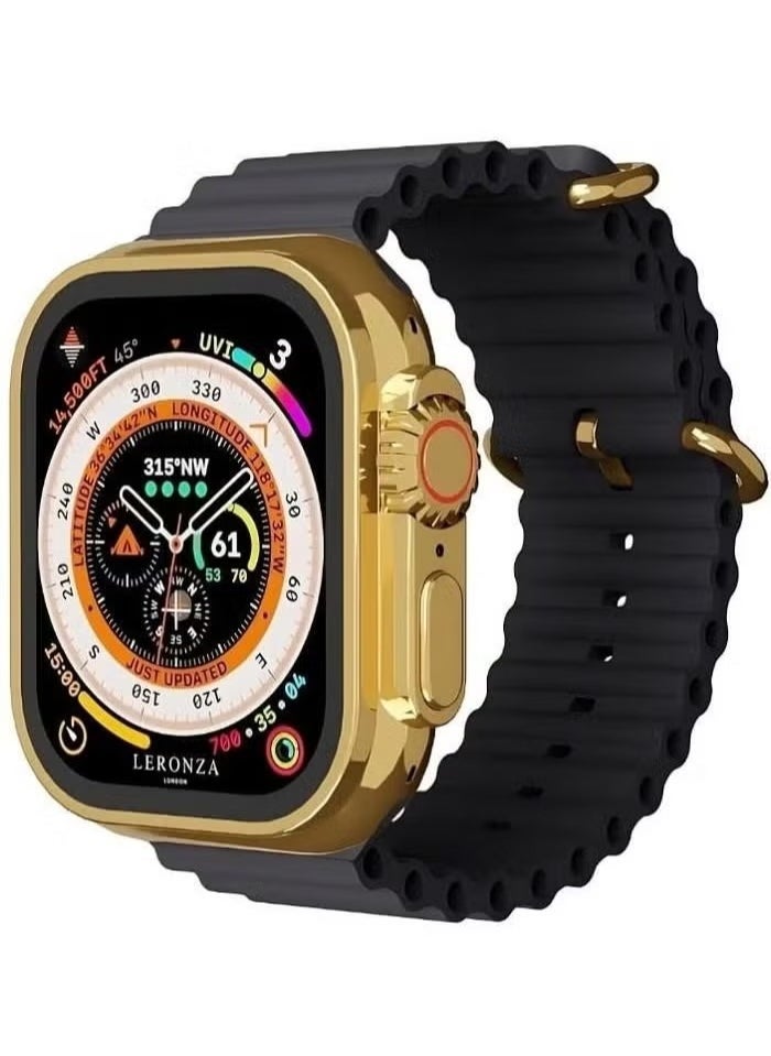 Haino Teko - G9 Ultra Max Smart Watch Golden Edition | 49mm, NFC, Bluetooth Call, Always On Display, Wireless Charging, Extra Strap, for Men & Women - Image 1