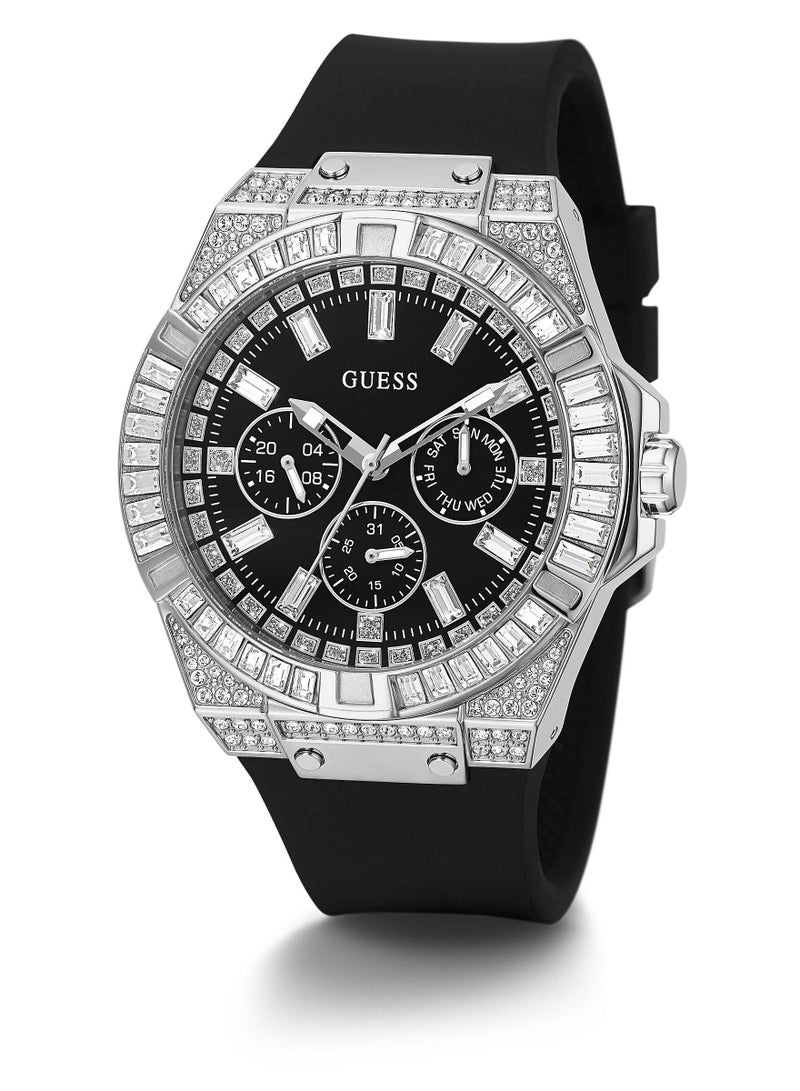 GUESS Men's Analog Silicone Wrist Watch - GW0208G1 - 47 mm - Image 3