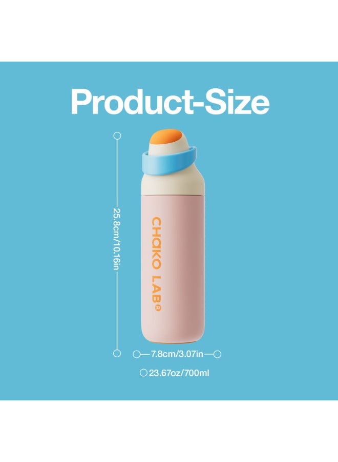Chako Lab Thermos Bottle 700ml - Pink