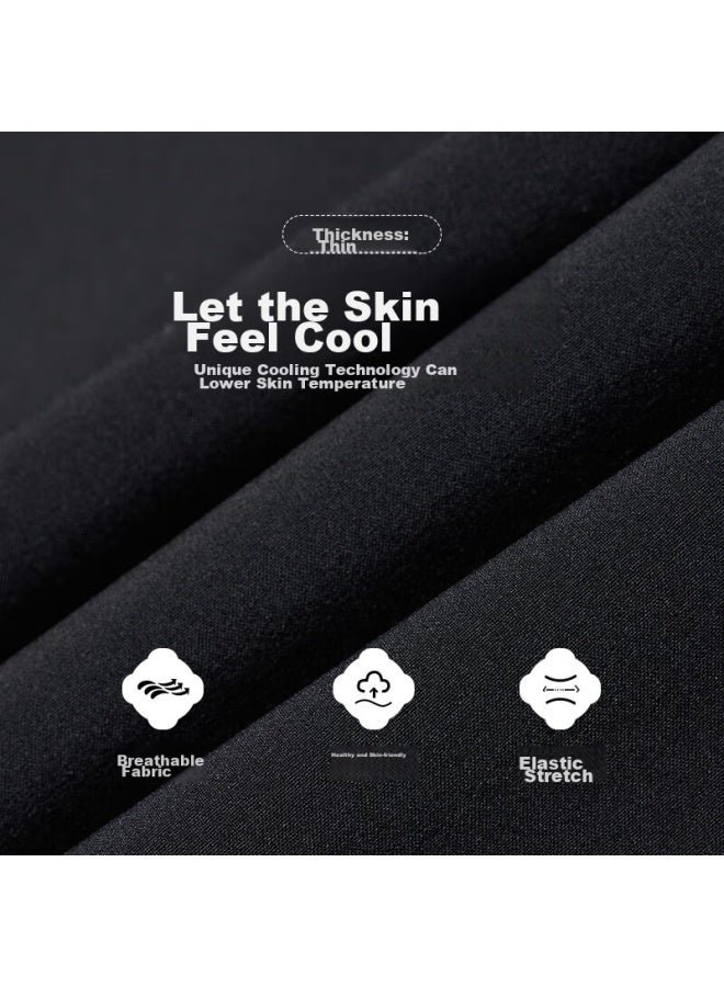 Rigorer Men's Pants, Quick-dry Ice Silk Sports Pants, Loose Breathable Woven Ice Skin Running Workout Pants For Men - Image 4