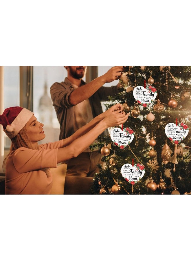 FaCraft Family Christmas Ornaments 2024 Side by Side Or Miles Apart Family Christmas Ornaments for Christmas Tree Decorations for Men Women Mom Dad Grandma Grandpa Sister Xmas Gifts - Image 4