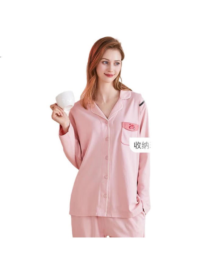 Fenton Mingxing Fan Chengcheng Same Style Anti-Mite Pure Cotton Pajamas, Women'S Autumn And Winter Long-Sleeve Men'S Loungewear Set - Image 1