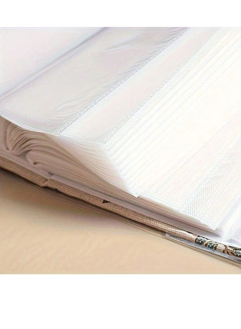 KOOKNA 1-Piece Heart-Shaped Photo Album, 50-Page 100 Photos Press Design Memory Book for Family, Friends, and Couples, 6*6 inch - Image 3