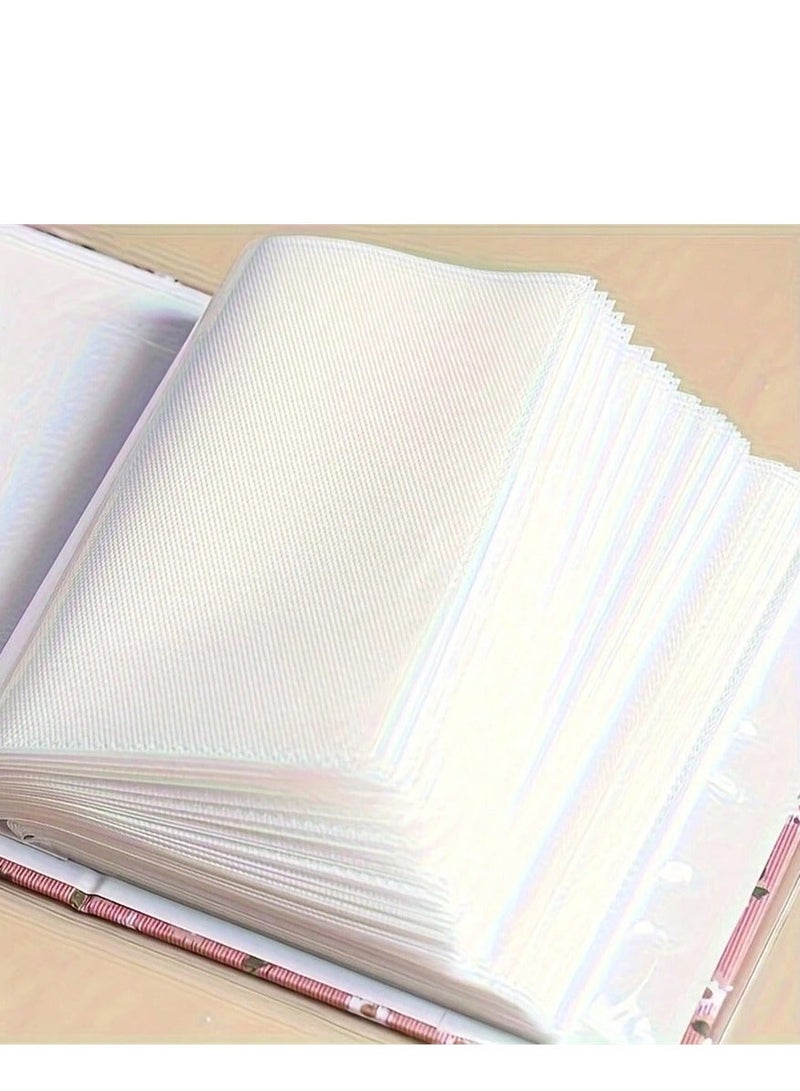 KOOKNA 1-Piece Heart-Shaped Photo Album, 50-Page 100 Photos Press Design Memory Book for Family, Friends, and Couples, 6*6 inch - Image 2