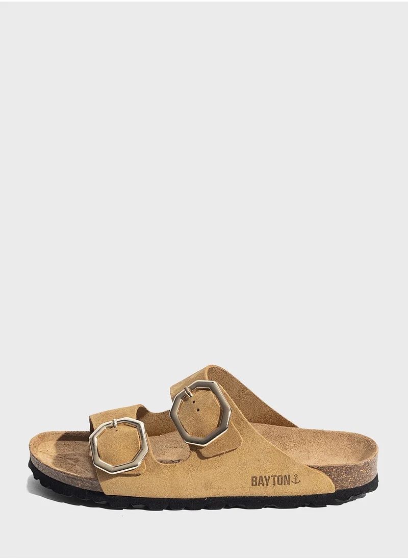 بيتون Atlas Double Strap Wedge Sandals