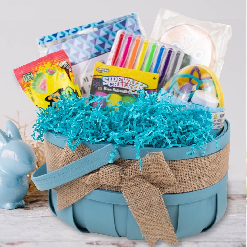 MagicWater Supply Soft & Thin Crinkle Cut Paper - 2 LB - Turquoise - Paper Shred Filler for Gift Wrapping, Basket Filling, Birthdays, Weddings, Anniversaries, Valentines Day, and other occasions - Image 3