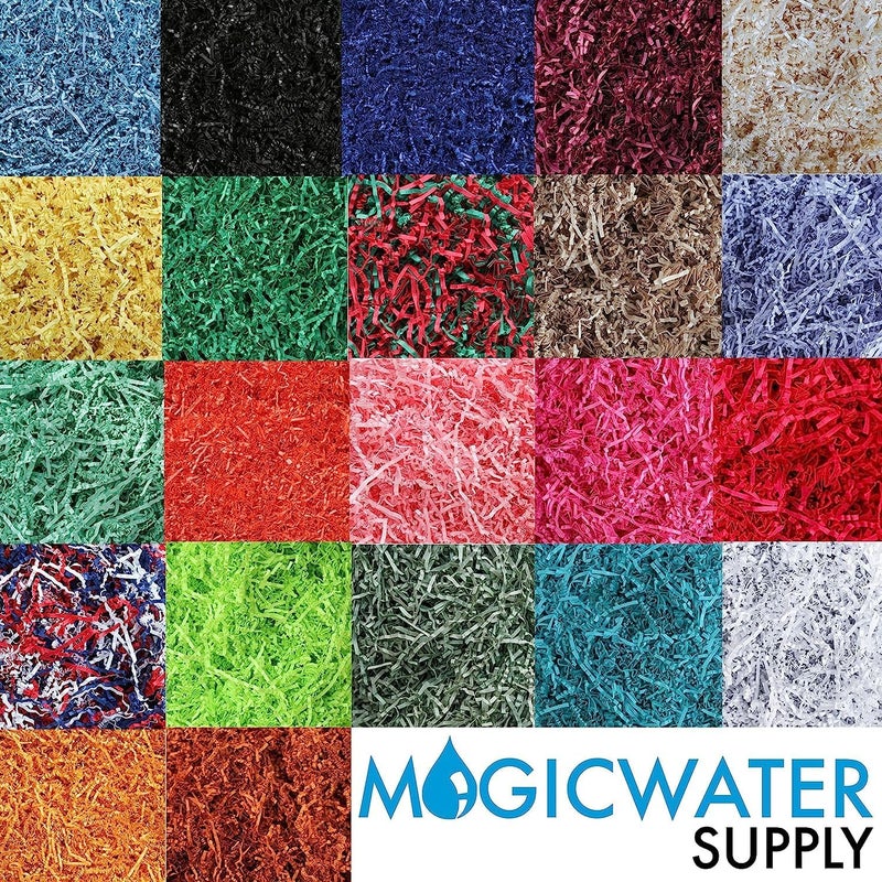 MagicWater Supply Soft & Thin Crinkle Cut Paper - 2 LB - Turquoise - Paper Shred Filler for Gift Wrapping, Basket Filling, Birthdays, Weddings, Anniversaries, Valentines Day, and other occasions - Image 5
