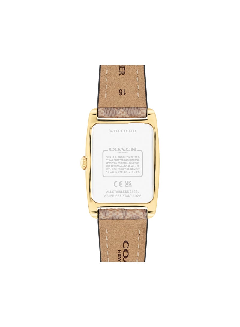 COACH Rectangle Analog Women's White Case Watch - 14504355 - Image 3