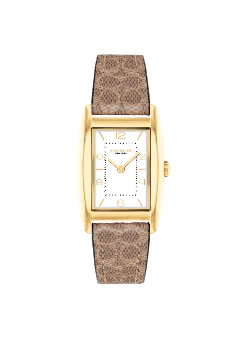 COACH Rectangle Analog Women's White Case Watch - 14504355 - Image 1
