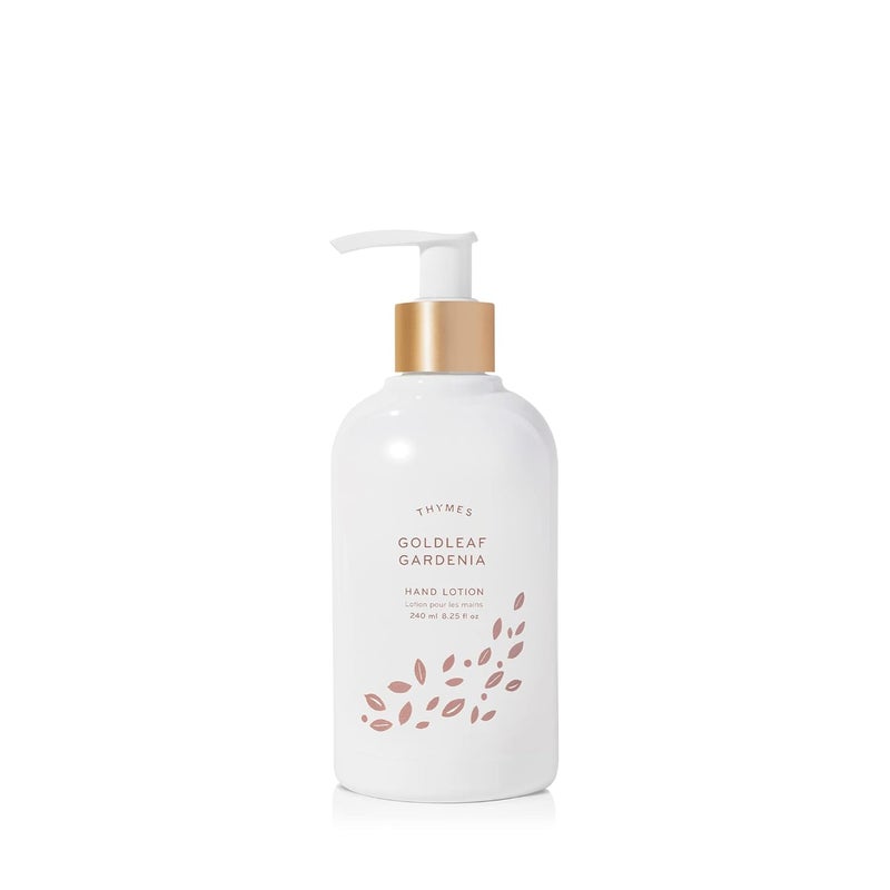 Thymes Hand Lotion Gold Pump  825 Fl Oz  Goldleaf Gardenia