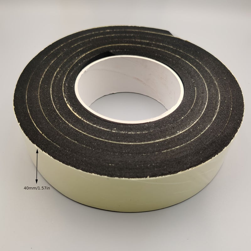 EVA Single Sided Black Foam Tape 78 74 Inch Long 10mm Wide 8mm Thick Strong Cushioning Adhesive Shockproof Wear Resistant Sponge Tape For Door Window Sealing Table Leg Pad Wall Protection - Image 2
