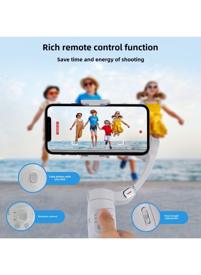 Mobile Phone Stabilizer Handheld PTZ Three-axis Intelligent Anti-shake Live Broadcast And Shooting Bluetooth Camera Holder With Light-Color:M1 Three-axis (vertical Screen Live Broadcast Model With Tripod + Cloth Bag)  - Image 3