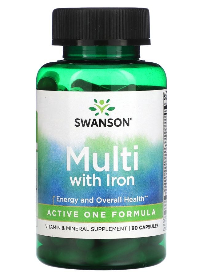 SWANSON Multi with Iron 90 Capsules